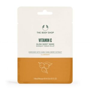 The Body Shop Vitamin C Glow Sheet Mask Illuminate with Camu Camu Berry Extract