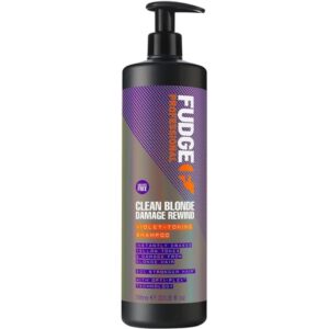 Fudge Clean Blonde Damage Rewind Violet-Toning Shampoo 1000ml