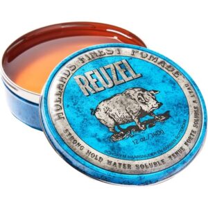 Reuzel Blue Strong Hold Water Soluble Pomade Hair Wax for Men 340g Vanilla