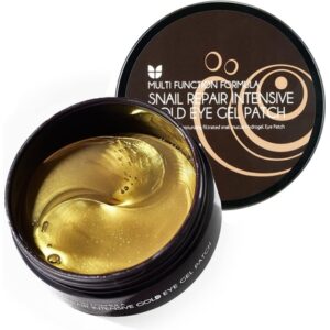 MIZON Under Eye Collagen Patches Eye Masks with 24K Gold and Snail - Eye Gel Treatment Masks for Puffy Eyes Dark Circles Under Eye Bags Anti Wrinkle Moisturizing
