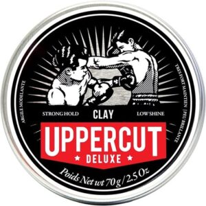 Uppercut Deluxe Clay Professional Water Based Product for a Natural Looking Finish Strong Hold and Low Shine 70g