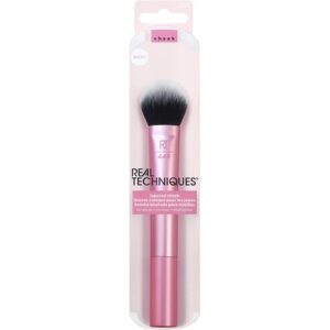 Real Techniques Tapered Cheek Makeup Brush for Blush Highlighter or Loose Powder - Pink