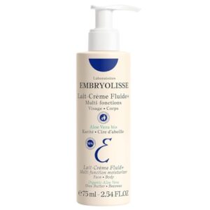 Embryolisse Lait Creme Fluid Face & Body Cream Lightweight Moisturizer with Shea Butter & Aloe Vera 2.54 Fl Oz