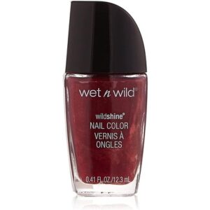 Wet 'n' Wild Wild Shine Nail Color Burgundy Frost 1 Count