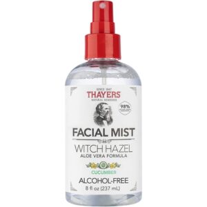 Mild Hamamelis Cucumber Face Toner Spray with Organic Aloe Vera 237ml