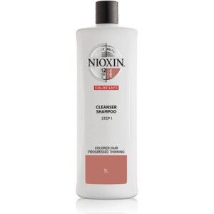 Nioxin 3-Part System 4 Colored Hair with Progressed Thinning Hair Treatment Scalp Therapy Hair Thickening Treatment Shampoo 1L