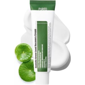 PURITO Centella Green Level Recovery Cream 50ml 1.7 fl.oz Cica Face Cream for Sensitive Skin Age Spots Skin Tone Firming Soothing