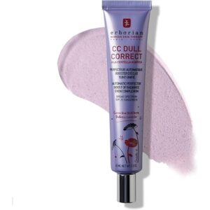 Erborian CC Dull Correct with Centella Asiatica Korean Skincare and Makeup Cream Primer Blur for Radiance Boosting and Soothing Effects Even Complexion SPF 25 All Skin Type 45ml