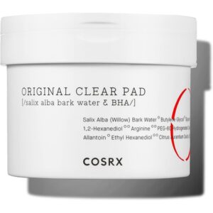 COSRX One Step Original Clear Pad 70 Pads BHA Toner-Soaked Exfoliating and Cleansing Pad