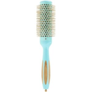 T4B Ilu BambooM Styling Detangling Eco Friendly Natural Bamboo Round Volume Color Hairbrush for Professional Hairdressers All Hair Types and Lengths 35mm 1.38 inch