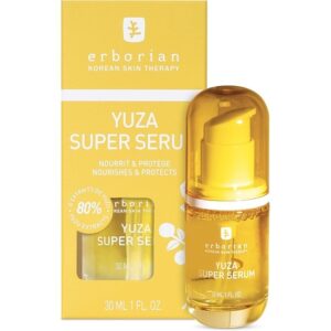 Erborian Yuza Super Serum Facial Care with Yuzu Extract and Vitamin C 30ml Yellow