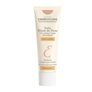 Embryolisse Radiant Complexion Cream Hybrid Makeup Face Moisturizer with Hyaluronic Acid Shea Butter Peach Shade 1.01 Fl.Oz.