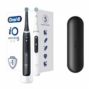 Electric Toothbrush iO Series 5 Matt Black + Quite White Duo Pack