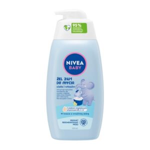 NIVEA BABY 2in1 Body and Hair Wash Gel 500ml with Pump
