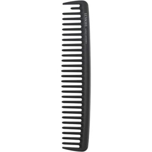 T4B Lussoni Cutting Comb Shatterproof Carbon Hair Cutting Comb for All Hair Types with Antistatic and Negative Ions Coarse and Fine Teeth