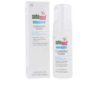 Sebamed Clear Face Cleansing Foam pH 5.5 for Acne Prone Skin Gentle Deep Pore Cleanser with Provitamin B5 5.0 Fluid Ounces