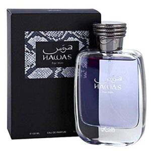 RASASI Hawas for Him Eau De Parfum 100ml - Cinnamon, Orange, Amber, Woody, Italian Citrus, Fruity, Sandal, Cedar, Musk, Ambergris
