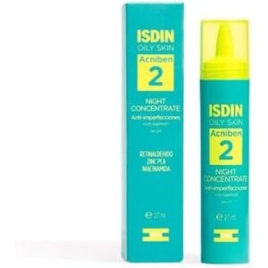 ISDIN Acniben Night Concentrate Anti-Imperfection Daily Facial Care for Oily or Acne-Prone Skin 50ml