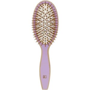 T4B ILU BambooM Detangling Eco Friendly Bamboo Hairbrush Wild Lavender Oval