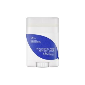 ISNTREE Hyaluronic Acid Airy Sun Stick SPF 50+ PA++++ 0.77 Oz - Non-Nano Sunscreen with 8 Types of Hyaluronic Acid