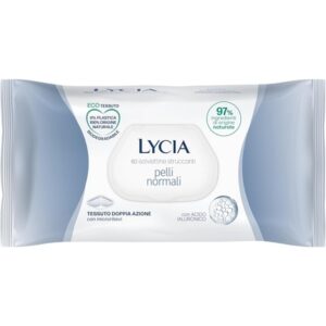 Lycia Makeup Remover Wipes for Normal Hair with Hyaluronic Acid 60 Towels