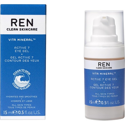 REN Clean Skincare Vita Mineral Active 7 Eye Gel 15ml 0.5 fl.oz.