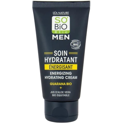 SO'Bio Etic Organic Moisturizing Care for Men with Aloe Vera and Guarana 50ml
