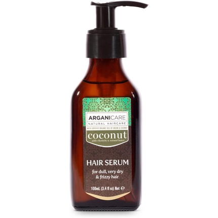 ARGANICARE Ultra-Nourishing Repairing Serum with Coconut Oil for Dull, Very Dry and Curly Hair 100ml