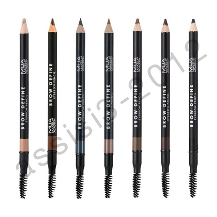 MUA Makeup Academy Eyebrow Pencil with Spoolie and Sharpener Cruelty Free Vegan