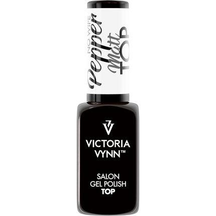 Victoria Vynn Gel Polish Top Matt Pepper No Wipe UV Led Gel Polish Top 8ml Black