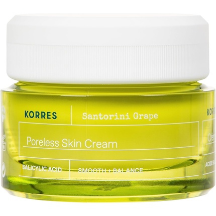 KORRES Santorini Grape Skin Refining Mask with Volcanic Sand, Pore Refining, with Activated Charcoal Capsules & Salicylic Acid BHA, Vegan 70ml
