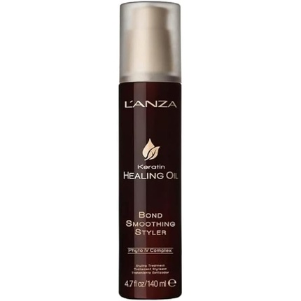 L'ANZA Bond Smoothing Styler Keratin Healing Oil Hair Care Bond Repair Treatment & Hair Styling Cream Phyto IV Complex Hair Repair Treatment Split End Repair Vegan Hair Serum 140ml Coconut