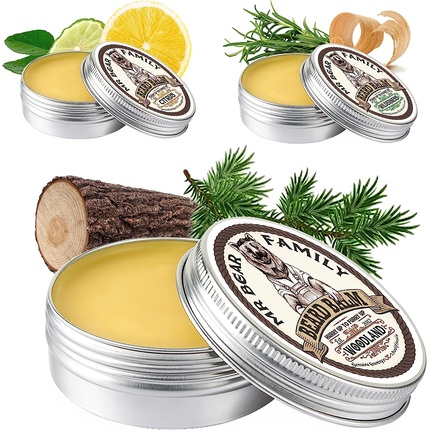 Beard Balm Beard Wax for Men Nourishing Beard Conditioner Moisturizer 60ml Woodland