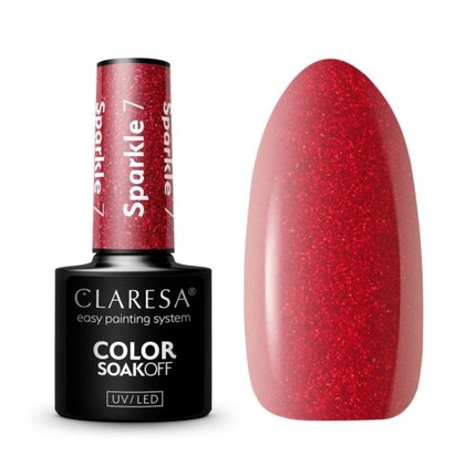 7 Sparkle UV Nail Polish 5ml Claresa