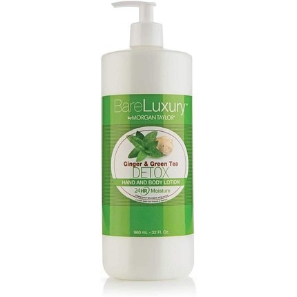 Morgan Taylor BareLuxury Hand and Body Lotion Ginger and Green Tea Detox 32 oz