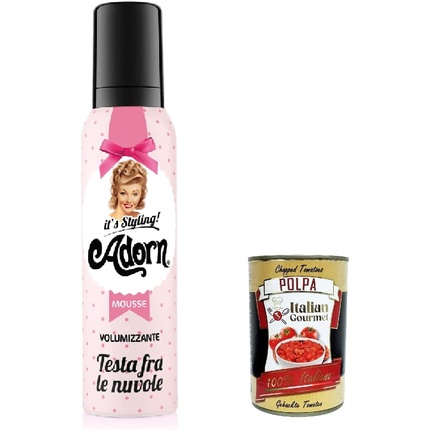 Adorn Testa fra le Nuvole Volumising Vintage Mousse 150ml + Italian Gourmet Polpa 400g