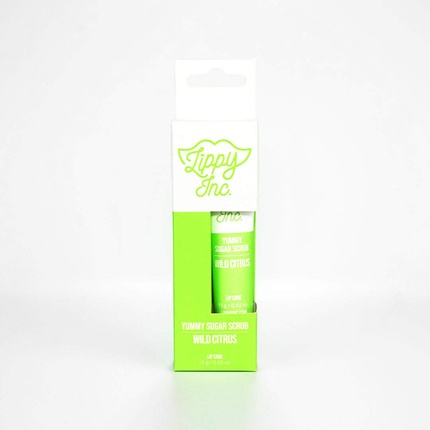 Lippy Inc. Wild Citrus Sugar Scrub All Natural Lip Exfoliator and Moisturizer with Carrot Oil and Shea Butter