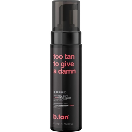 b.tan Insanely Dark Fake Tan 1 Hour Sunless Tanner Mousse 200ml