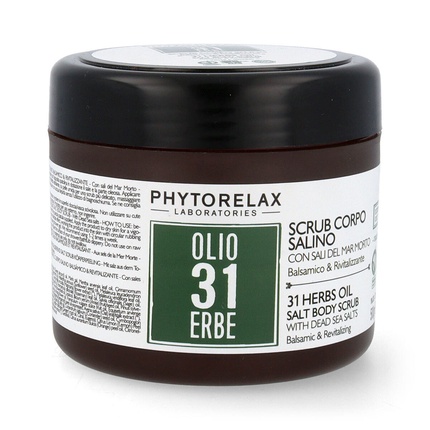 Phytorelax Olio 31 Herbs Body Scrub Salt Body Peeling 500g