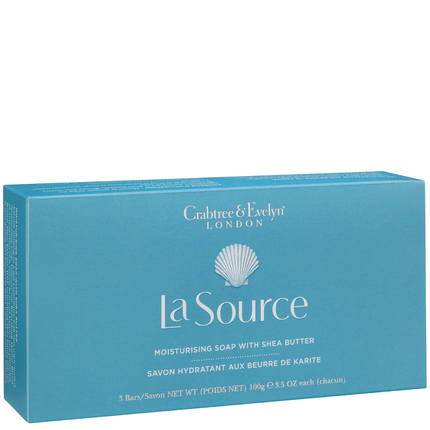 Crabtree & Evelyn Set Trio La Source Moisturizing Soap Bar - 3 Pieces, 100 Grams
