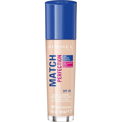 Rimmel Match Perfection Foundation 001 Fair Porcelain 30ml