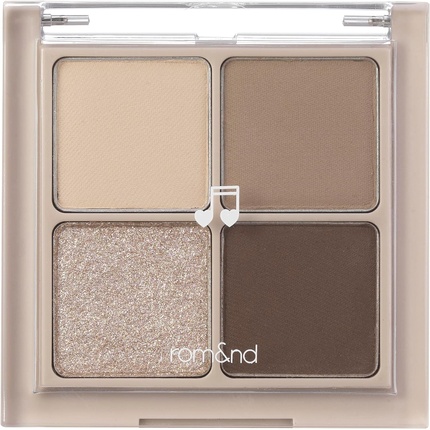 rom&nd Better Than Eyes 4 Colors Eyeshadow Palette Warm Natural Cosmetic Eye Shadows K-beauty Korean Cosmetics 6g/0.21oz