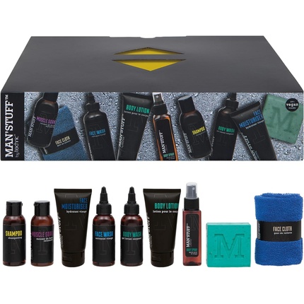 Man Stuff Takeaway Box The Ultimate Men's Toiletries Bath & Body Gift Set