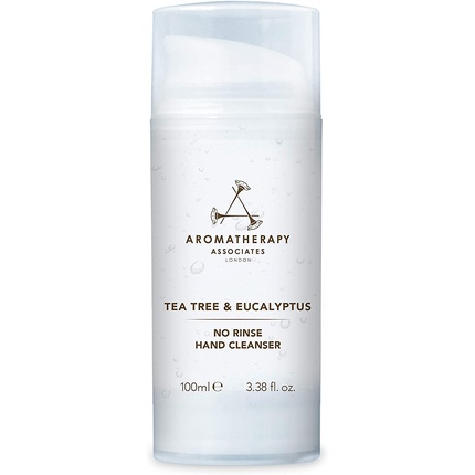 Aromatherapy Associates No Rinse Hand Cleanser Sanitiser Gel 100ml with Pine, Tea Tree & Eucalyptus Essential Oils and 70% Alcohol