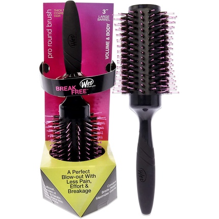 Wet Brush Pro Volumizing Round Brush for Thick-Coarse Hair Unisex 3 Inch Hair Brush