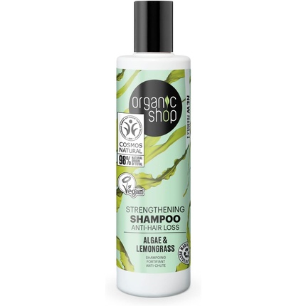 Organic Shop Strengthening Shampoo Anti-Hair Loss Algae and Lemongrass 280ml