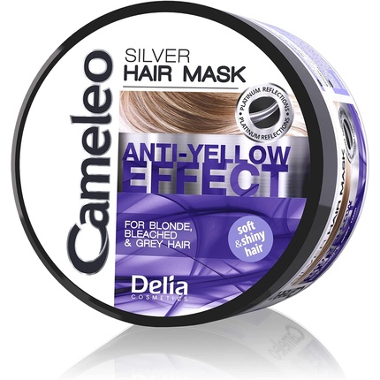 Cameleo Silver Toning Mask Purple Treatment & Colour Protect for Blonde, Grey, White Hair 200ml