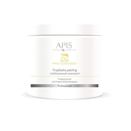 Apis Pina Colada Body Anticellulite Tropical Scrub with Freeze-Dried Pineapple, Guarana, Coconut 650g