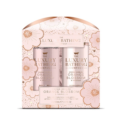 Grace Cole Body Care Gift Set Creme Brulee Orange Blossom Vanilla - 3 Pieces