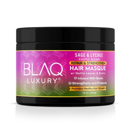 Blaq Luxury Sage & Lychee Repair and Strength Hair Masque 10oz